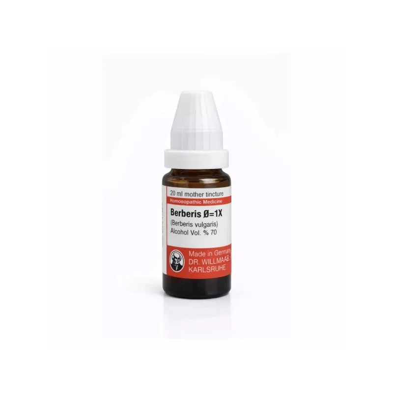 Berberis Vulgaris mixed pack formats homeopathic dilutions and tablets bottle or pack on white background