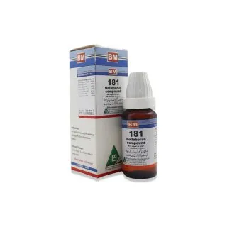 BM 181 Drops homeopathic drops by BM Homoeopathic Pharmaceuticals on a pure white background