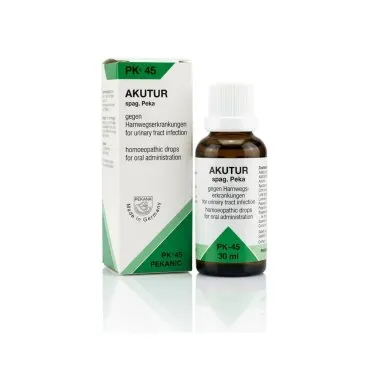 Pekana PK 45 AKUTUR Drops, 30 ml homeopathic drops, original product packaging