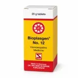 Bioplasgen No. 12 20g homeopathic combination tablets by Dr. Willmar Schwabe on a pure white studio background
