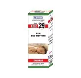 Dr. Masood HR-29 Enuris homeopathic drops 20 ml product package on a white background