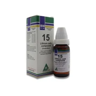BM 15 Drops homeopathic drops on a pure white background