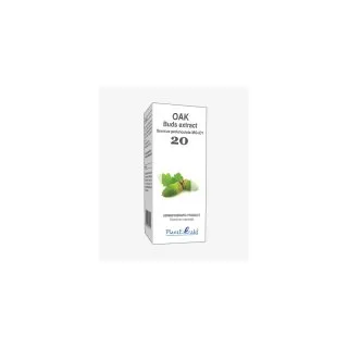Oak Buds Extract product packaging on a white background