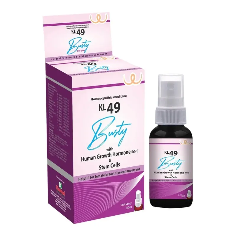 KL 49 – Busty Spray 60 ml, Kamal Laboratories product pack on a white background