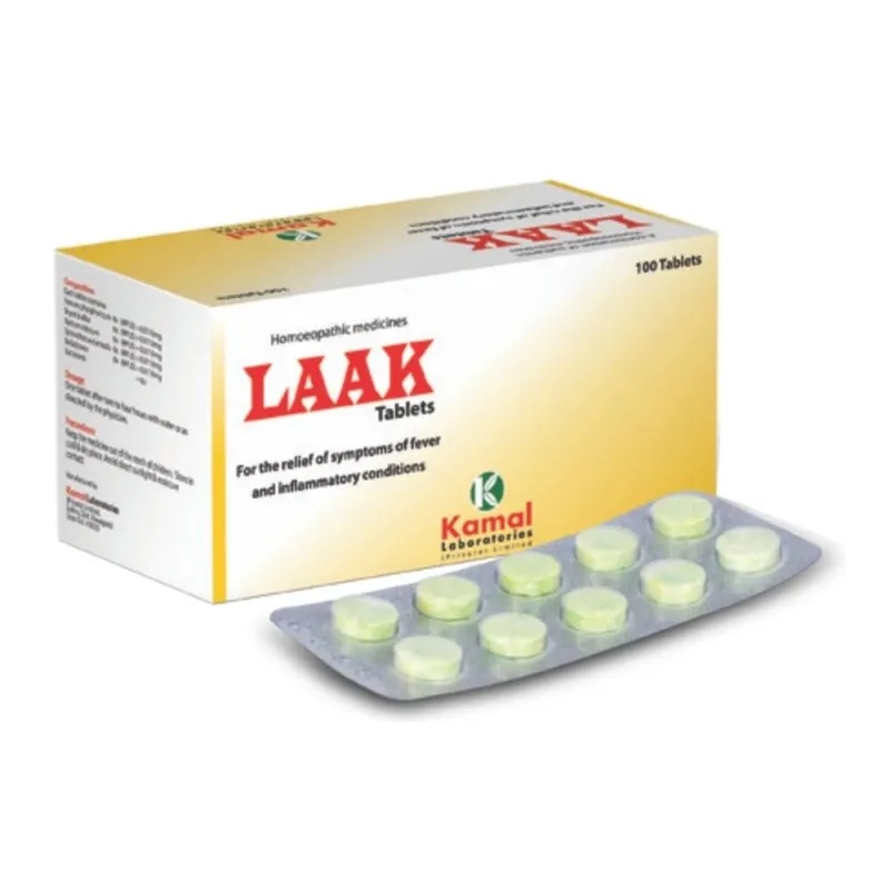 Laak (Tablets), Kamal Laboratories product pack on a white background
