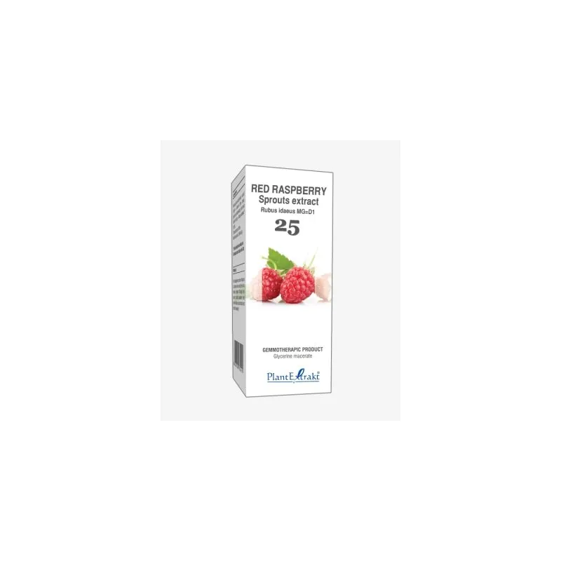 Red Raspberry Sprouts Extract product packaging on a white background