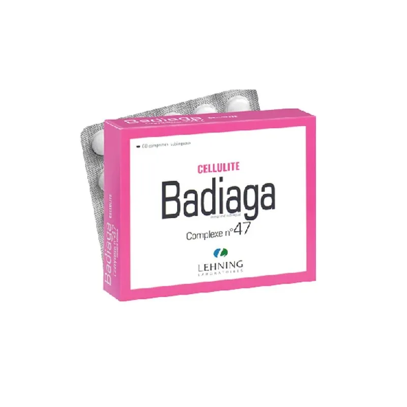 L-47 Badiaga Complex 60 tablets Tablets by Lehning Laboratories, product package on white background