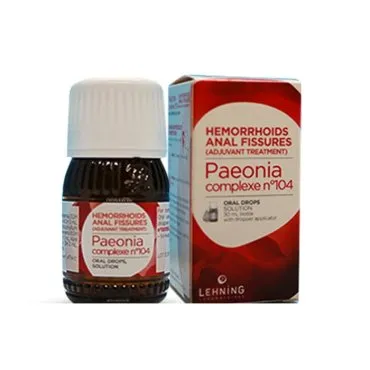 L-104 Paeonia Complex 30 ml Drops by Lehning Laboratories, product package on white background