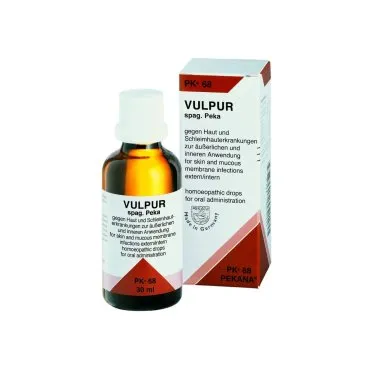 Pekana PK 68 VULPUR Drops, 30 ml homeopathic drops, original product packaging
