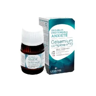 L-70 Gelsemium Complex 30 ml Drops by Lehning Laboratories, product package on white background