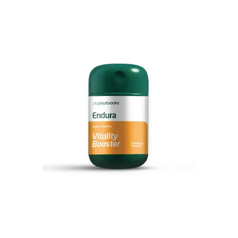 Endura Capsules by Paul Brooks, product pack on a white background