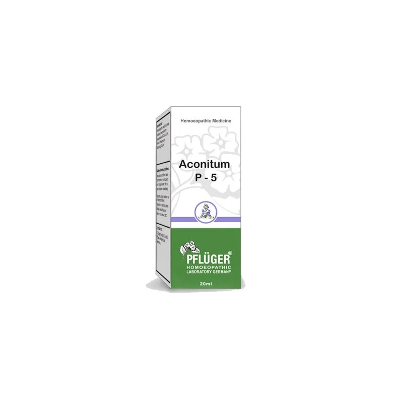 P-05 Aconitum 113 H by Pflüger, product carton centered on a white background