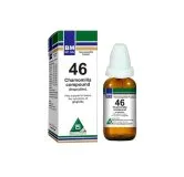 BM 46 Drops homeopathic drops on a pure white background