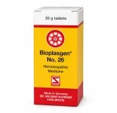 Bioplasgen No. 26 20g homeopathic combination tablets by Dr. Willmar Schwabe on a pure white studio background