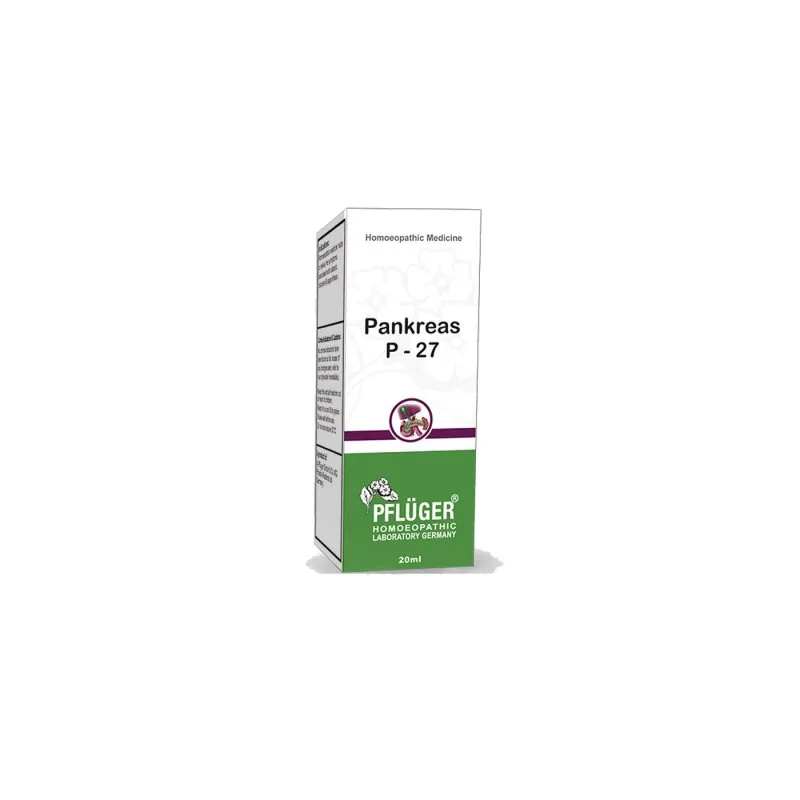 P-27 Pankreas by Pflüger, product carton centered on a white background