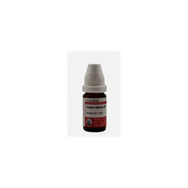 Croton Tiglium 10ml liquid homeopathic dilution bottle or pack on white background