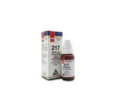 BM 217 Drops homeopathic drops on a pure white background