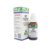 BM 37 Drops homeopathic drops on a pure white background