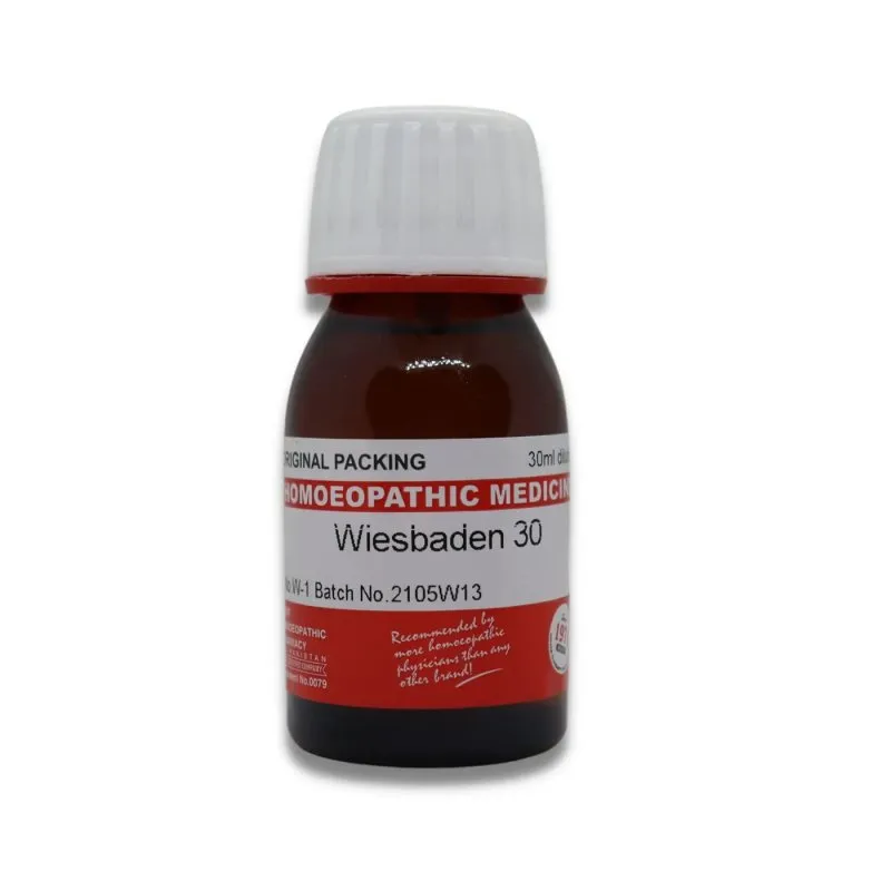Wiesbaden homeopathic dilution bottle