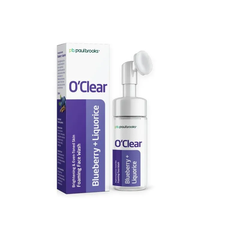 O'Clear Foaming Face Wash by Paul Brooks, product pack on a white background