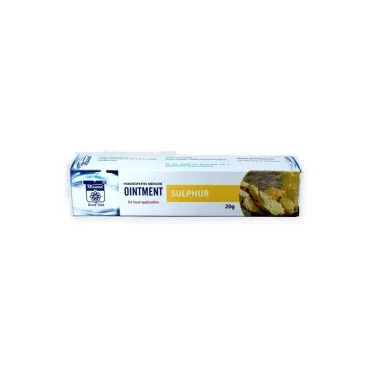 Sulphur Ointment 20 g by Dr. Masood, original packaging on a white background