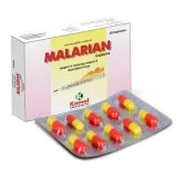 Malarian Capsules, Kamal Laboratories product pack on a white background