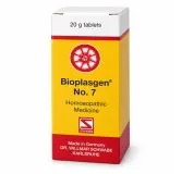 Bioplasgen No. 7 20g homeopathic combination tablets by Dr. Willmar Schwabe on a pure white studio background