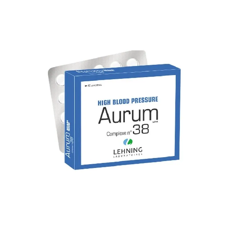 L-38 Aurum Complex 60 tablets Tablets by Lehning Laboratories, product package on white background
