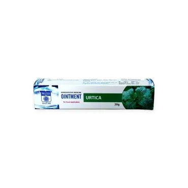 Urtica Ointment 20 g by Dr. Masood, original packaging on a white background