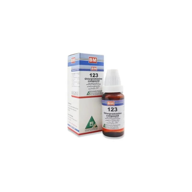 BM 123 Homeopathic Product homeopathic product by BM Homoeopathic Pharmaceuticals on a pure white background