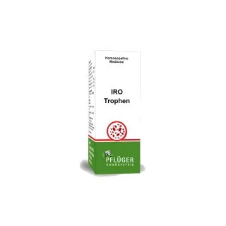Iro Tropfen by Pflüger, product carton centered on a white background
