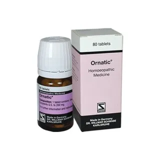 Ornatic 80 Tablets by Dr. Willmar Schwabe, product packaging on a white background