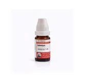 Selenium 10ml liquid homeopathic dilution bottle or pack on white background