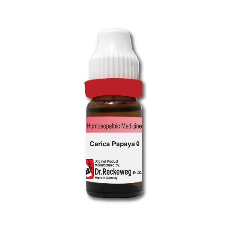 Carica Papaya Dr. Reckeweg homeopathic liquid bottle