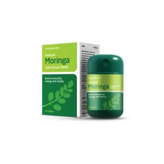 Morilina Moringa Tablets by Paul Brooks, product pack on a white background