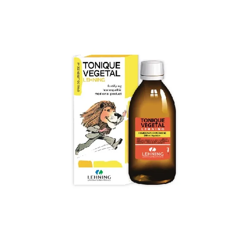 Tonique Vegetal 250ml Syrup by Lehning Laboratories, product package on white background