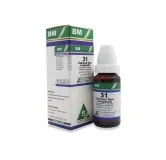 BM 31 Drops homeopathic drops on a pure white background