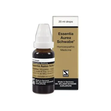 Essentia Aurea Drops 20ml by Dr. Willmar Schwabe, product packaging on a white background