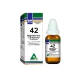 BM 42 Drops homeopathic drops on a pure white background