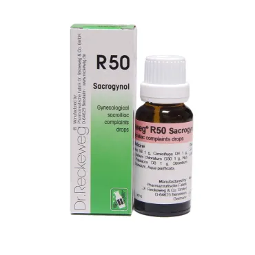 R50 Gynecological Sacroiliac Complaints by Dr. Reckeweg, 22ml pack