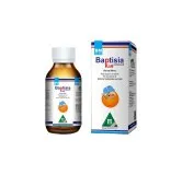 BM Baptisia Plus Syrup homeopathic syrup on a pure white background