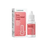 Baby Fever Relief Drops by Paul Brooks, product pack on a white background