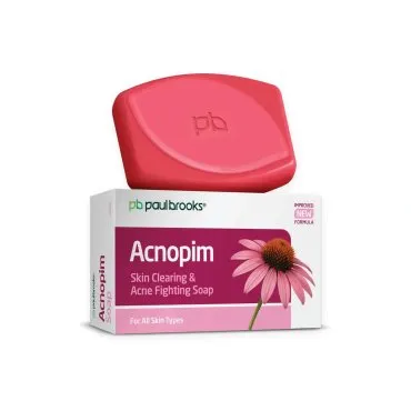 Acnopim Soap by Paul Brooks, product pack on a white background