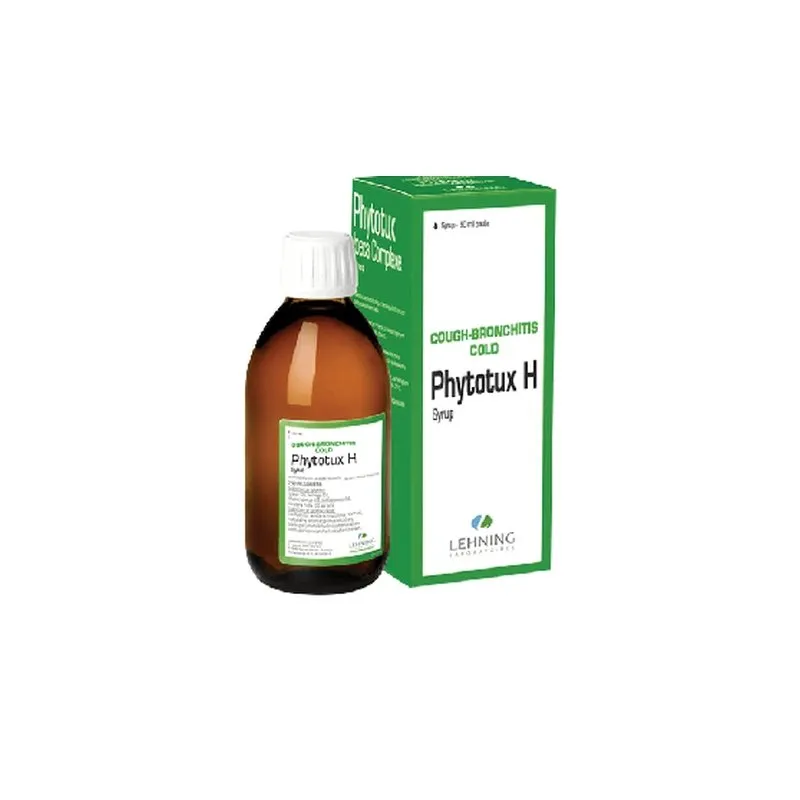 Phytotux H 90 ml Syrup by Lehning Laboratories, product package on white background