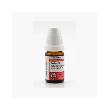 Cactus 10ml homeopathic dilutions and mother tincture bottle or pack on white background