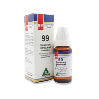 BM 99 Drops homeopathic drops by BM Homoeopathic Pharmaceuticals on a pure white background