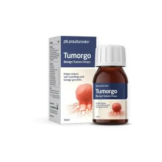 Tumorgo Drops by Paul Brooks, product pack on a white background