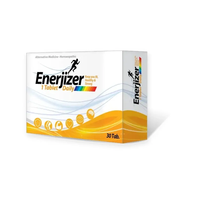 Enerjizer Tablets by Dr. Masood, original product packaging on a white background