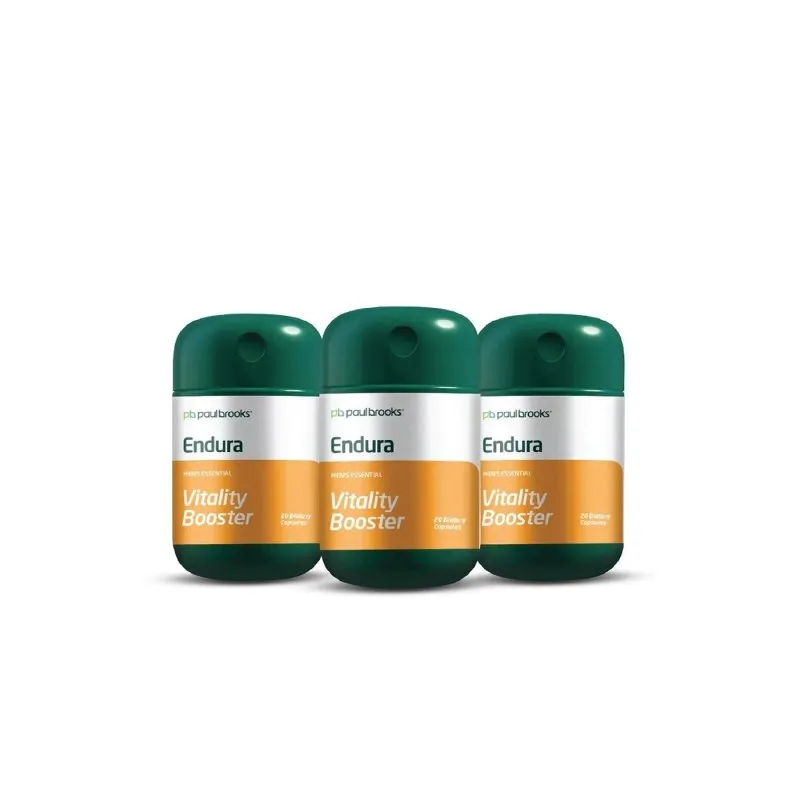 Endura Capsules - Buy 2 Get 1 Free by Paul Brooks, product pack on a white background
