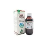 BM Nux-Vomica Compound 120 ml homeopathic product on a pure white background